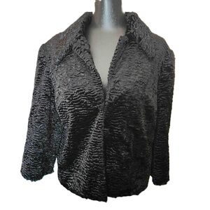 Cachet Black Long Sleeve Textured Jacket Large